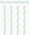 Dollhouse Miniature 1/4" Scale Wallpaper: Fern Dance, Blue